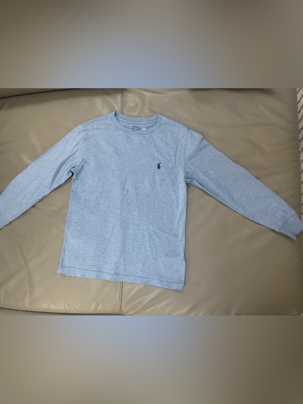 Polo Ralph Lauren Big Boys Cotton Jersey Long Sleeve T-Shirt size S